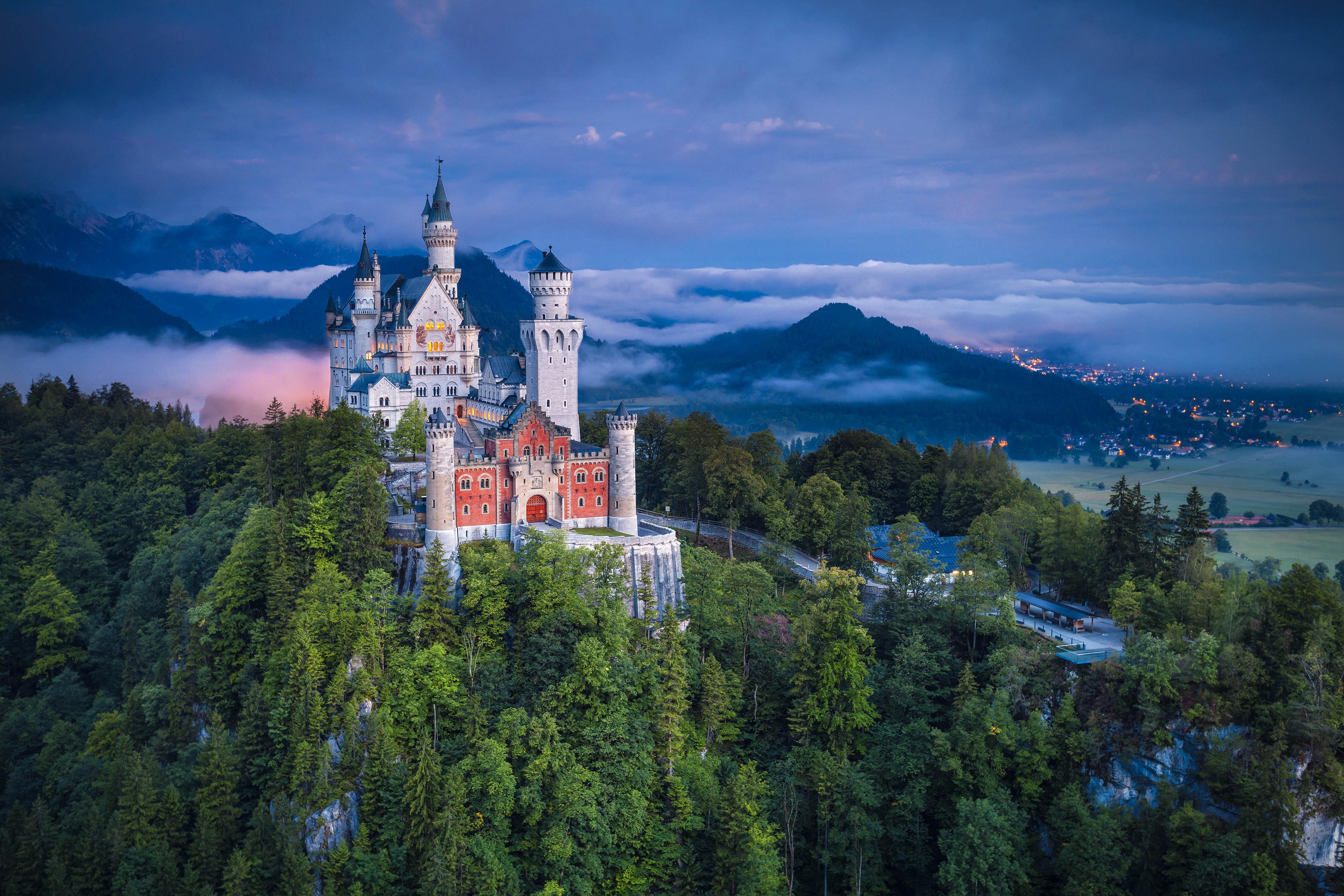 Das Schloss Neuschwanstein in Deutschland